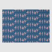 Ballet Dancers Ballerina Patterned Tissuepapier (Voorkant)
