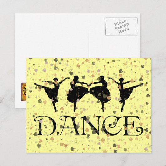 BALLET DANCERS BRIEFKAART (Voorkant / Achterkant)