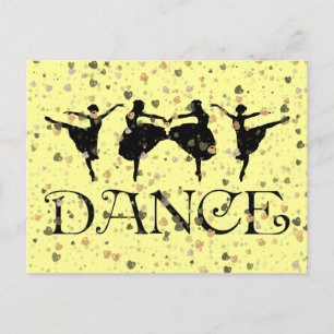 BALLET DANCERS BRIEFKAART