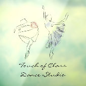 Ballet Dancers Dance Studio personaliseren Raamsticker (Vel 3)