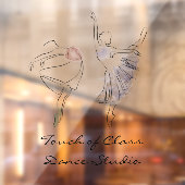 Ballet Dancers Dance Studio personaliseren Raamsticker (Vel 2)