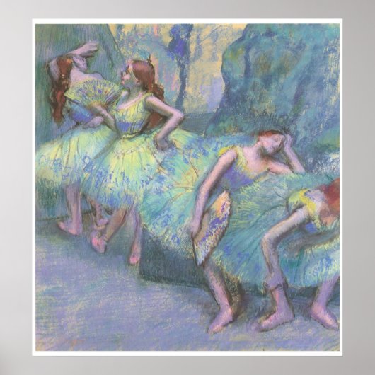 Ballet Dancers in the Wings, 1890-95, Degas Poster (Voorkant)