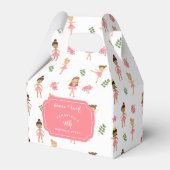 Ballet Dans & Draai Roze Ballerina Verjaardag Bedankdoosjes (Voorkant Zijde)