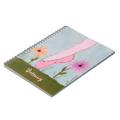 Ballet dans le carnet personnalisable de fleurs (Côté gauche)