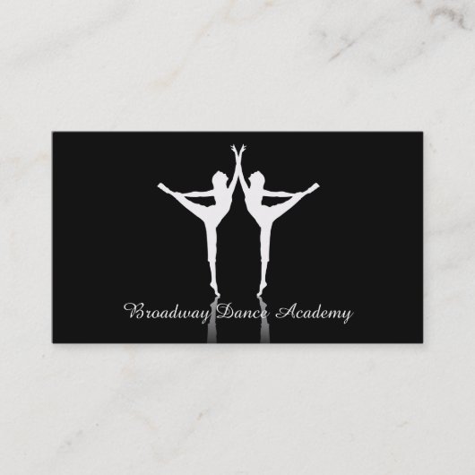 Ballet danse carte de visite chic (Devant)