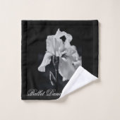 Ballet Danse sur scène en noir et blanc (Gant de toilette)
