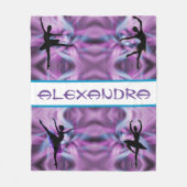 Ballet Danse violet Abstrait polaire couverture (Devant)