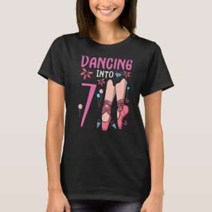 Ballet dansen op 7-jarige dag Ballerina Ballet Bi T-shirt