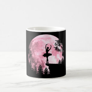Ballet Dansende Roze Vollemaan Ballerina Vrouwen M Magische Mok