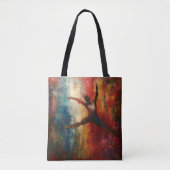Ballet danser Abstracte kunst Draagtas (Voorkant)