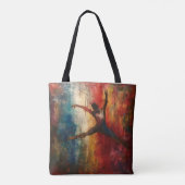 Ballet danser Abstracte kunst Draagtas (Achterkant)