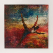 Ballet danser Abstracte kunst Legpuzzel (Horizontaal)