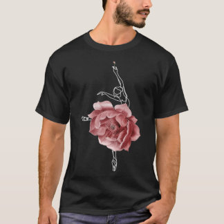 Ballet danser Ballerina Dans Bloemen Rozen 1 T-shirt