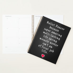 Ballet danser geschenken planner