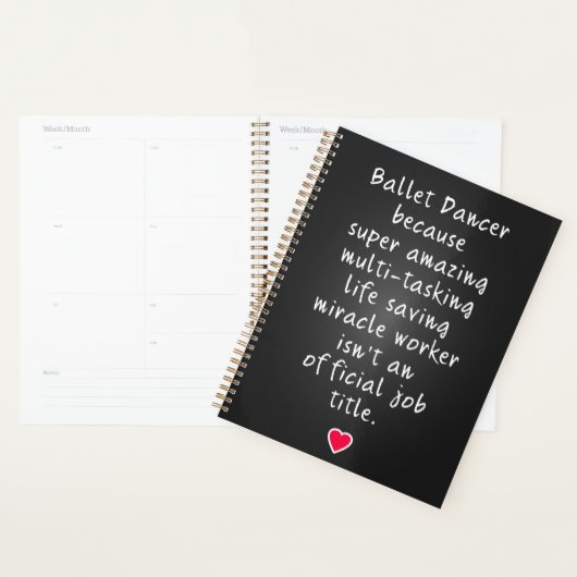 Ballet danser geschenken planner (Display)