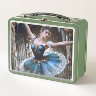 Ballet danser in een blauwe Tutu