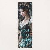 Ballet danser in een groene TuTu en Fairy Wings Yogamat (Voorkant)