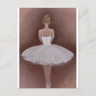 Ballet danser in tutu briefkaart