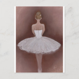 Ballet danser in tutu briefkaart