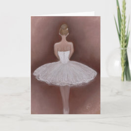 Ballet danser in tutu kaart