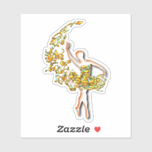Ballet danser vuur ballerina Sticker