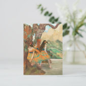 Ballet dansers, Degas Art Briefkaart (Staand voorkant)
