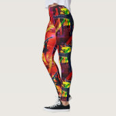 Ballet dansers op multi kleur achtergrond leggings (Links)