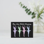 Ballet / dansstudio visitekaartje (Staand voorkant)
