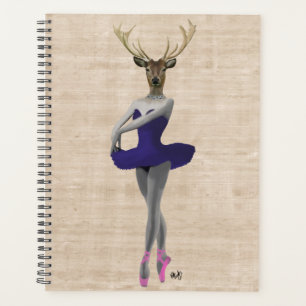 Ballet Deer in Blue Planner