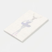 Ballet Deer in Blue Post-it® Notes (Schuin)