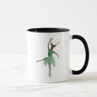 Ballet Deer in Green