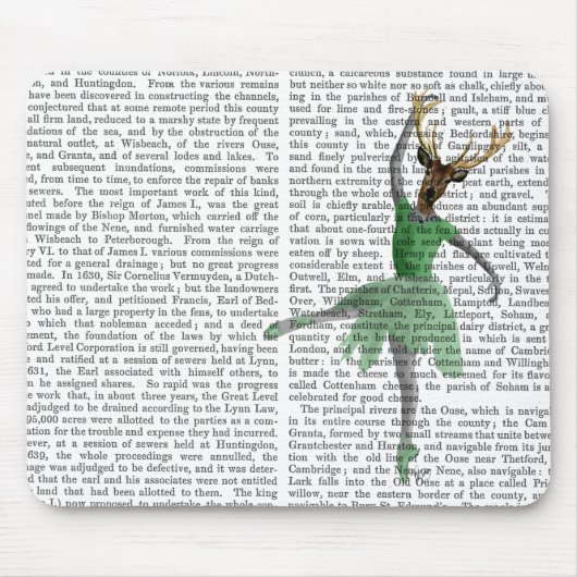 Ballet Deer in Green Muismat (Voorkant)
