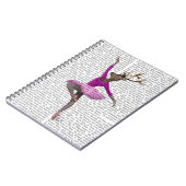 Ballet Deer in Roze Notitieboek (Linkerzijde)