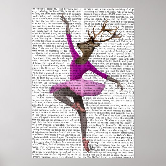 Ballet Deer in Roze Poster (Voorkant)