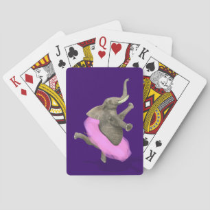 Ballet Elephant en Pointe Pokerkaarten