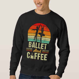 Ballet en Coffee  Funny Dansende Ballerina Trui