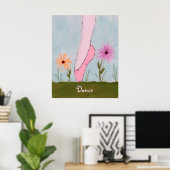 Ballet en Fleurs Poster personnalisable Imprimer (Bureau à domicile)