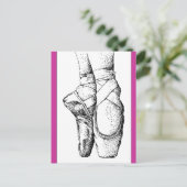 Ballet — En Pointe Briefkaart (Staand voorkant)