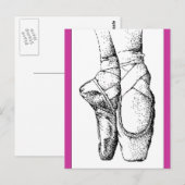 Ballet — En Pointe Briefkaart (Voorkant / Achterkant)