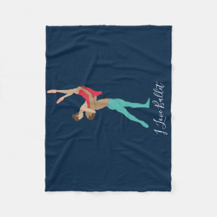 ballet fleece deken