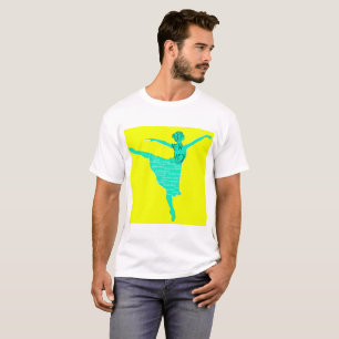 Ballet Geluw Nieuwjaar Heren Basic T-Shirt, Wit T-shirt