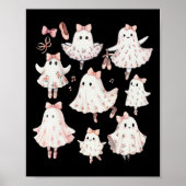Ballet Ghost Ballet Dancer Spooky Dance Teacher Ha Poster (Voorkant)
