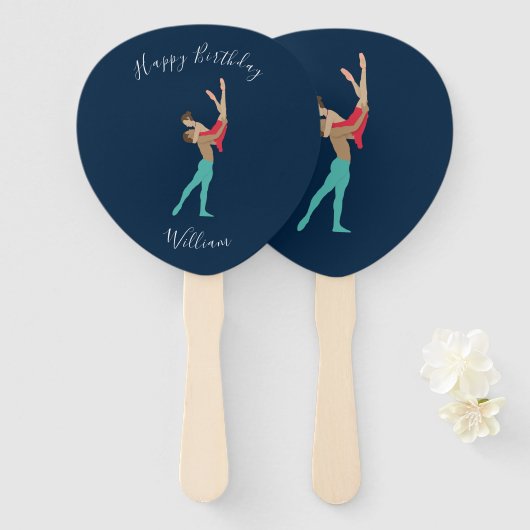 ballet handwaaier (Voorkant en achterkant)