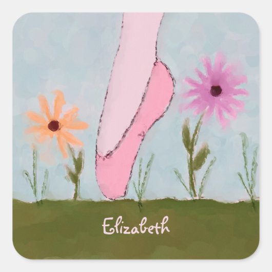 Ballet in Flowers  Stickers (Voorkant)