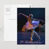 Ballet is een levenskaart briefkaart (Voorkant / Achterkant)