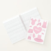 Ballet kleding Notitieboek - witte achtergrond (Binnen)