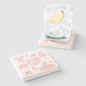 Ballet kleding stenen Onderzetter - witte achtergr (Zijkant)