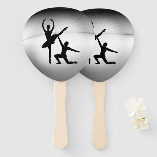 Ballet Koppel Dans Handwaaier (Voorkant en achterkant)