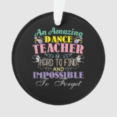 Ballet leraar appreciatie - verbluffende prijsopga ornament (voorkant)