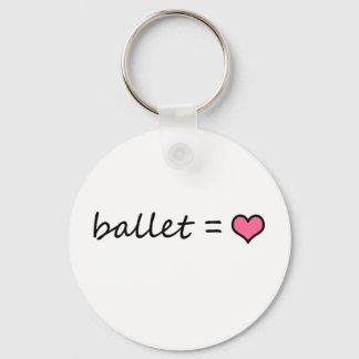 Ballet = Liefde Sleutelhanger